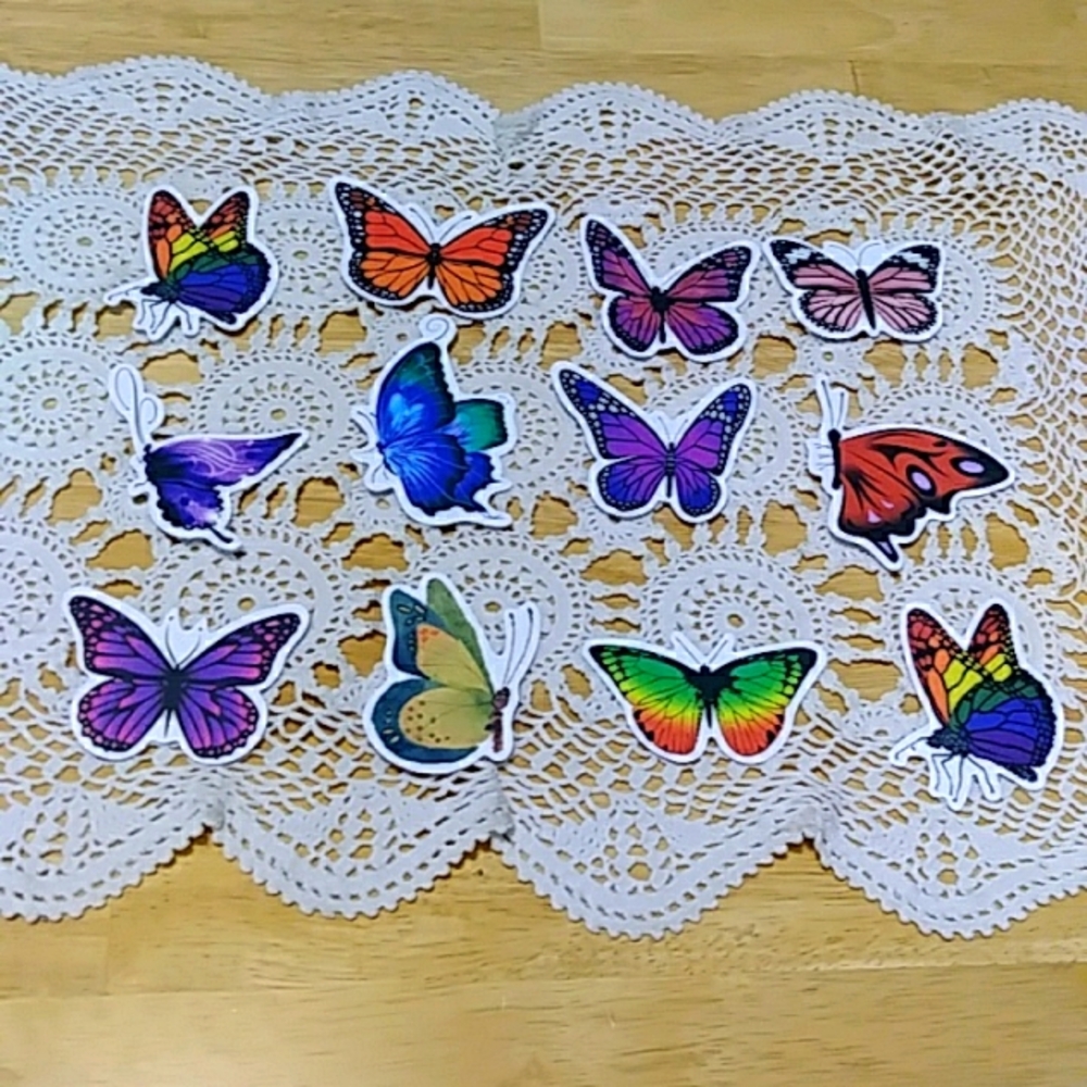Beautiful Butterflies,  locker, scrapbook, crafts  stickers